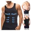HDNSAUD Mens Slimming Body Shaper Vest Shirt Gym Workout Tummy Compression Tank Top Shapewear(Beige,XL) view 3