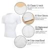 HDNSAUD Men Body Shaper Toning T-Shirt Slimming Shapewear Control Compression Man Modeling Underwear Corset(White,2XL) view 2
