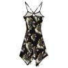 Black Rabbit Book Dresses for Women Printed Cross Backless Mini Dress Wedding Party Short Dresses M view 3