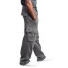 Baggy Cargo Sweatpants for Men Loose Fit Straight Leg Sweatpants Outdoor Sports Jogger Hiking Pants Multi Pockets Plus Size Golf Cargo Joggers for Men Open Bottom Big and Tall Gym Jogger Sweatpants view 1
