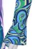 ACSUSS Mens 70s Hippie Disco Costume Shiny Full Body Romper Jumpsuit Music Party Jazz Costume Blue 4X-Large view 4