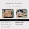XCLLAM Jewelry Box Jewelry Box With Lock Double-layer Large-capacity Leather Jewelry Ring Necklace Earrings Earrings Storage Box jewlery box view 2