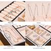 XCLLAM Jewelry Box Jewelry Box With Lock Double-layer Large-capacity Leather Jewelry Ring Necklace Earrings Earrings Storage Box jewlery box view 3