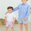 RUGGEDBUTTS Boys UPF50+ Sun Protection Animal Swim Trunks - Pink Whale Friends, 7 view 2