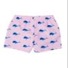 RUGGEDBUTTS Boys UPF50+ Sun Protection Animal Swim Trunks - Pink Whale Friends, 7 view 4