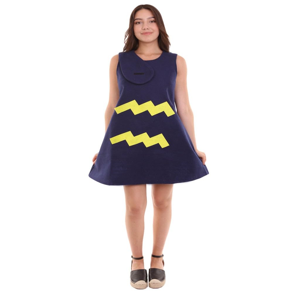 BC GOODS BY Women's Dark Blue Constellation Aquarius Party Troll Costumes | Adult Star Anime Dresses | Halloween Cosplay Accessories - Large