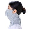 YAKeNU UV CUT MASK UV Sun Protection Mask for Face & Neck, Yake-nu SO-Cool Mermaid, for Women (561 Light Gray) view 2