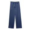Wide Leg Linen Pants for Women Baggy Lightweight Casual Pants High Waist Drawstring Palazzo Pants Trousers w/Pockets Wedding Pant Suits Jogger Scrubs for Women Stretchy Dress Pants for Women view 3