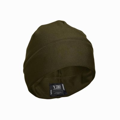 13FA UNMARKED Utility Beanie - USA Patriotic Gear - Poly-Spandex Blend for Stretch-Fit Comfort - Unisex Hi-Vis Winter Hat Green