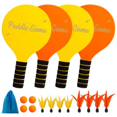 Beach Paddle Ball Set, Family Outdoor Paddle Game Set for Kids and Adults