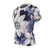 Floral Short Sleeve Tops for Women. Polyester Shirt Whith Print. Womens Graphic T Shirts. Flower Tee Shirts for Women view 2