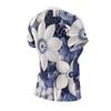 Floral Short Sleeve Tops for Women. Polyester Shirt Whith Print. Womens Graphic T Shirts. Flower Tee Shirts for Women view 3