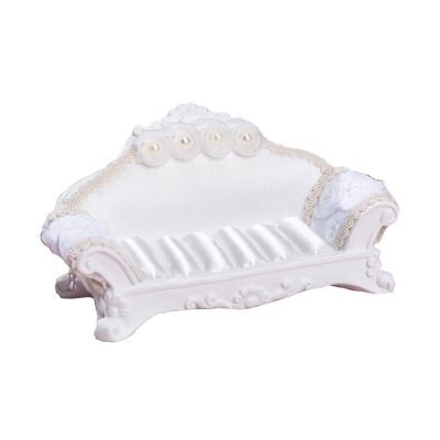 EUUDROBY Jewelry Storage Case Jewelry Accessories Display Storage Ring Showcase Holder Jewelry Display Stand Ring Holder(White)