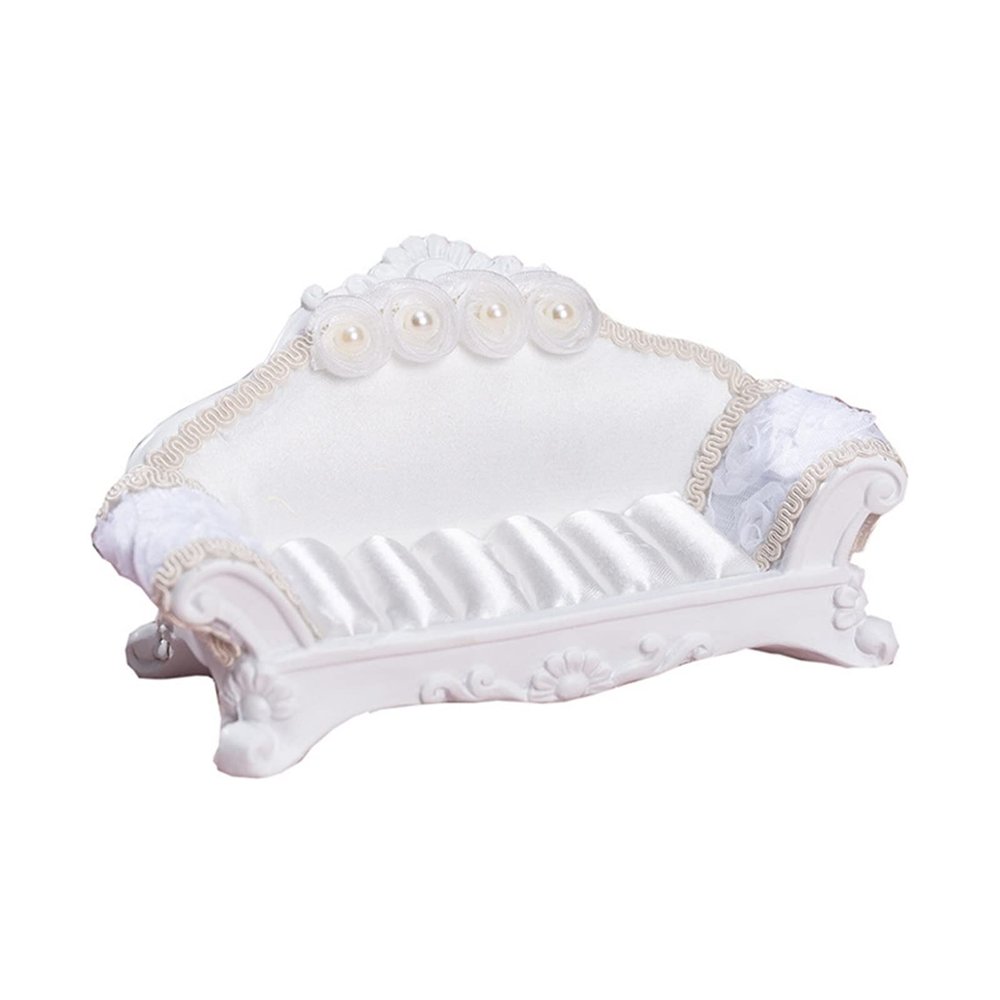 EUUDROBY Jewelry Storage Case Jewelry Accessories Display Storage Ring Showcase Holder Jewelry Display Stand Ring Holder(White)