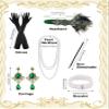 PLULON 6 Pcs 1920s Flapper Great Gatsby Accessories for Women 1920S Women Flapper Accessory Fashion Roaring 20s Costume view 2