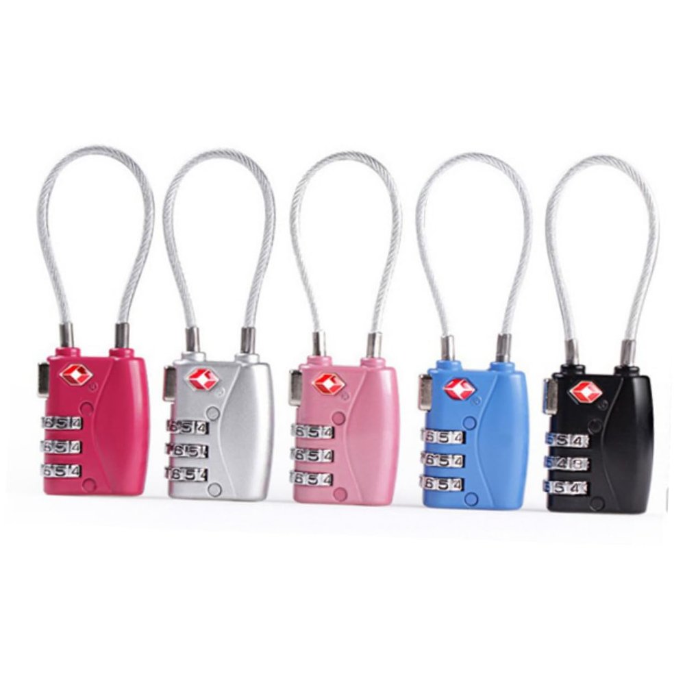 CALLARON TSA Approved Combination Locks Travel Luggage Padlock Material Colors Rosy