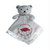 Baby Fanatic Gray Security Bear Blanket - NCAA Arkansas Razorbacks Apparel - Officially Licensed Snuggle Buddy for Babies - Soft Plush & Satin Lining