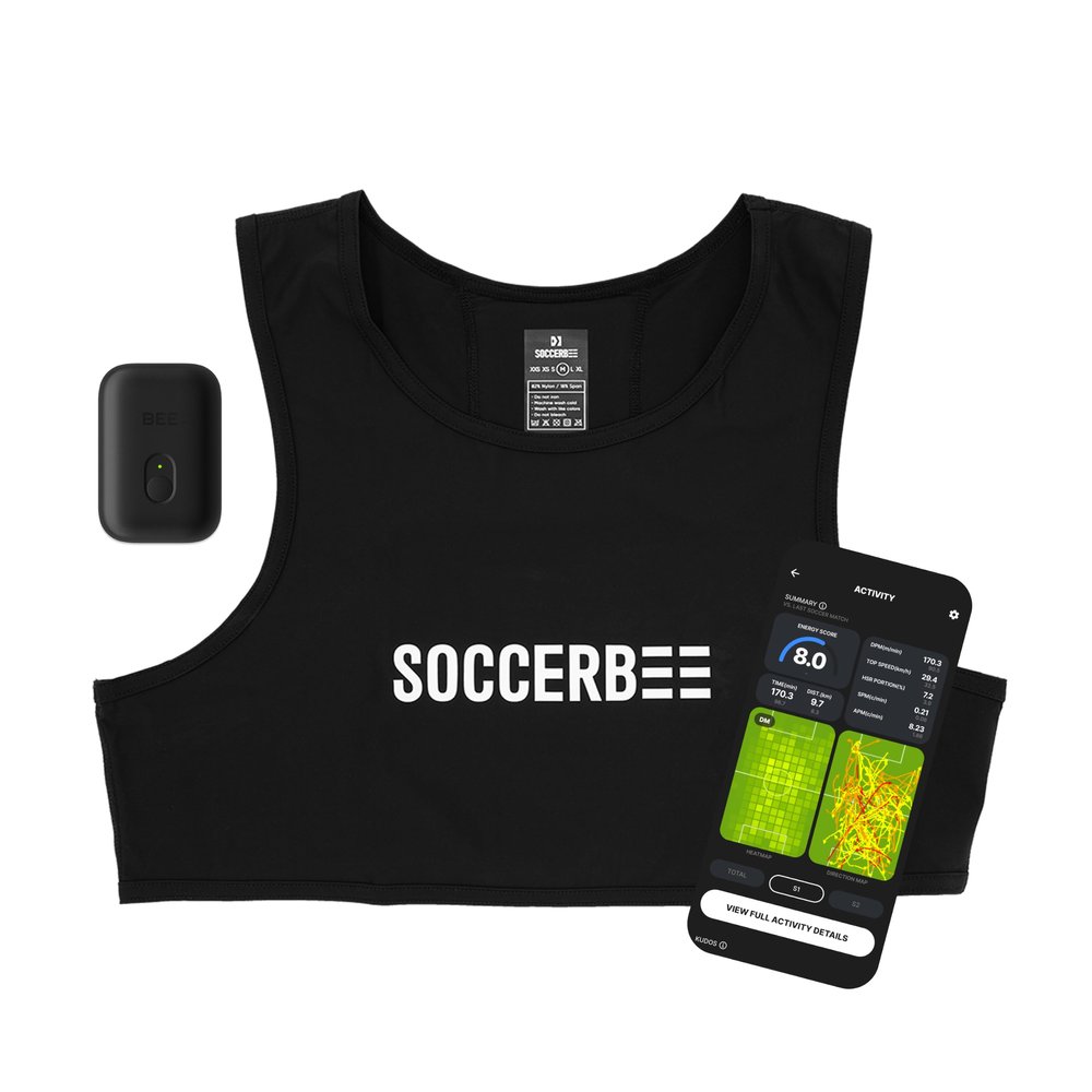 SOCCERBEE | BEE PRO 2 | Soccer GPS Tracker Vest | (Extra Large)