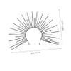 STOBAZA Halloween Costume Hair Accessory Goddess Spiked Crown Headpiece view 2