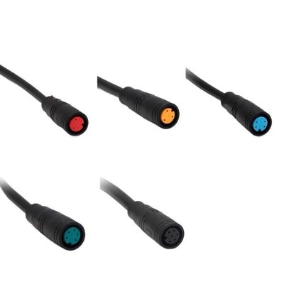 KUN SR Connector 2/3/4/5/6 pin Cable Water Proof Connector for Electric Bike Baf/*ANG Display pin Optional Cable 20 cm Wire(M6 Female 20CM,5 PCS_3P)