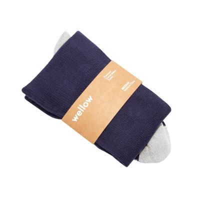 Wellow Knee High Compression Socks for Men & Women | 18-25 mmHg Made with Viscose from Bamboo | Nurses & Pregnancy Support | Relieves Swelling | Regular, LG, Eclipse
