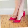 TINEASUR 1 Pair Pointed Shoe Protectors Alloy Toe Covers for Women view 4