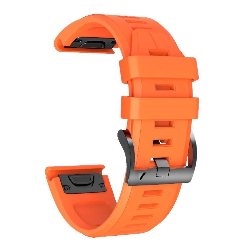 DASEB For Fenix 5X Watch Band/Fenix 7X Watch Band Quickfit 26mm Watch Bands Compatible with Fenix 6X Pro/Fenix 5X Plus/Fenix 7X Pro(Orange)