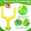Hungdao 2 Pcs Football Party Supplies Inflatable Goal Post Blow up Football view 2