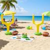 Hungdao 2 Pcs Football Party Supplies Inflatable Goal Post Blow up Football view 3