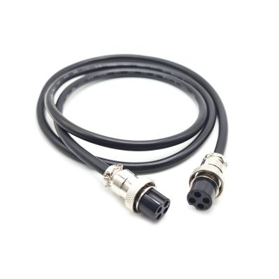 9.84 ft GX16 4 Pin Double Female Cable, GX16 4Pins Female to Female Head Aviation Cordset Electrical Connector Panel Mount Circular Metal Adapter Cordset for Ships 7A 125V 20AWG (3meter)