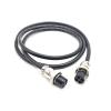 9.84 ft GX16 4 Pin Double Female Cable, GX16 4Pins Female to Female Head Aviation Cordset Electrical Connector Panel Mount Circular Metal Adapter Cordset for Ships 7A 125V 20AWG (3meter) view 1