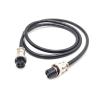 9.84 ft GX16 4 Pin Double Female Cable, GX16 4Pins Female to Female Head Aviation Cordset Electrical Connector Panel Mount Circular Metal Adapter Cordset for Ships 7A 125V 20AWG (3meter) view 2