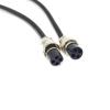 9.84 ft GX16 4 Pin Double Female Cable, GX16 4Pins Female to Female Head Aviation Cordset Electrical Connector Panel Mount Circular Metal Adapter Cordset for Ships 7A 125V 20AWG (3meter) view 4