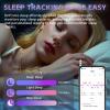 Anarow Smart Ring for Women Men  Activity Tracker Ring with Heart Rate, SpO2, Blood Pressure, Sleep Monitoring, Step & Calorie Counter, 5ATM Waterproof, No Subscription Fee (Silver, 10) view 2