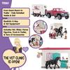 Schleich Horse Club - 61PC Vet Clinic Playset with Horse Figurine, Veterinarian Figure, Truck, Trailer and Accessories - Interactive Animal Care Play Toys for Girls and Boys - Kids Ages 5+ | 72261 view 2