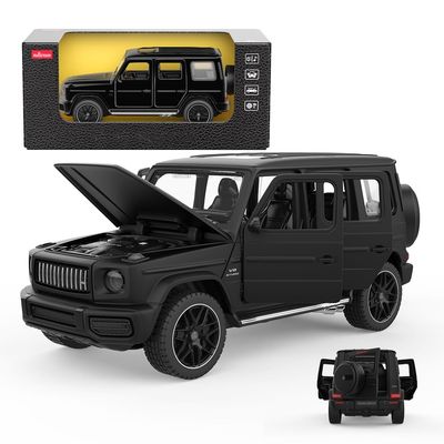 1:32 Off Road Diecast Model Cars for Mercedes AMG G63, Zinc Alloy G Wagon Pull Back Toy Car with Openable Doors and Hood for Adult Kids Boys Gift, Black
