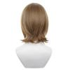 maysuwell Cosplay Wig Cos Short Straight Gold Brown Hair Costume Hair with Bangs Bob for Men Adult Halloween Wigs, Cosplay Con view 4