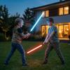 ALEIFLE 2 Pack Lightsaber, 15 RGB Colors Dueling Light Sabers, 2-in-1 Double Blade with FX Sound & Motion Sensor, USB Rechargeable Metal Hilt Sword for Adults Halloween Cosplay Gift view 3