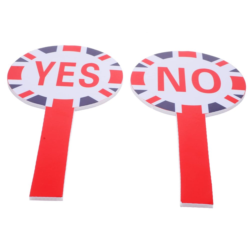 Reusable Yes No Paddle Set for Voting and Judging Boards