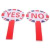 Reusable Yes No Paddle Set for Voting and Judging Boards view 1