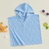 FYBITBO Baby Boy Girl Hooded Towel Poncho Terry Swimsuit Cover Up Beach/Pool/Bath Towels with Hood Bathing Suit Coverups (Blue Seashell, 6-12 Months) view 2