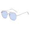 Xrpin Fashion Metal Frame Nearsighted Sunglasses Glasses Lightweight Driving Myopia Glasses Men and women Distance Glasses (Blue, -5.0, Diopters) view 1