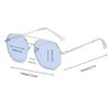 Xrpin Fashion Metal Frame Nearsighted Sunglasses Glasses Lightweight Driving Myopia Glasses Men and women Distance Glasses (Blue, -5.0, Diopters) view 3