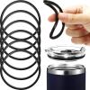 Zkhxhtg Tumblers Water Glasses,10Pcs Lid Sealing Gaskets Replacement Leakproof Silicone Cup Lid Gaskets Seals for Insulated Metal Steel Tumblers view 4