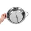 Divided Hot Pot Pan with Ladle and Strainer Stainless Steel view 4