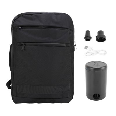 Aqur2020 Airbag Compression Backpack - Rainproof Large Capacity Work Bag with Multi Layer Storage, Ergonomic Shoulder Straps & Suitcase Strap, 180 Zipper Design for Travel Essentials