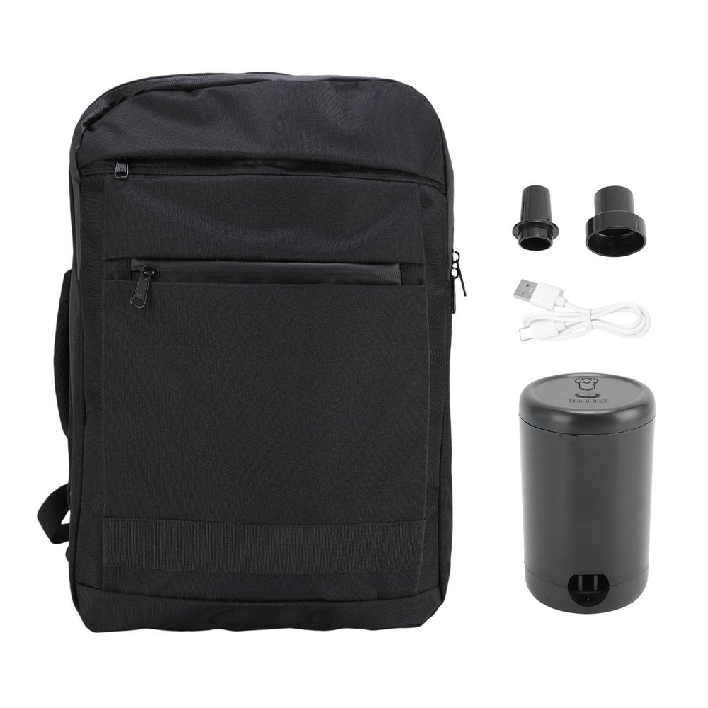 Aqur2020 Airbag Compression Backpack - Rainproof Large Capacity Work Bag with Multi Layer Storage, Ergonomic Shoulder Straps & Suitcase Strap, 180 Zipper Design for Travel Essentials
