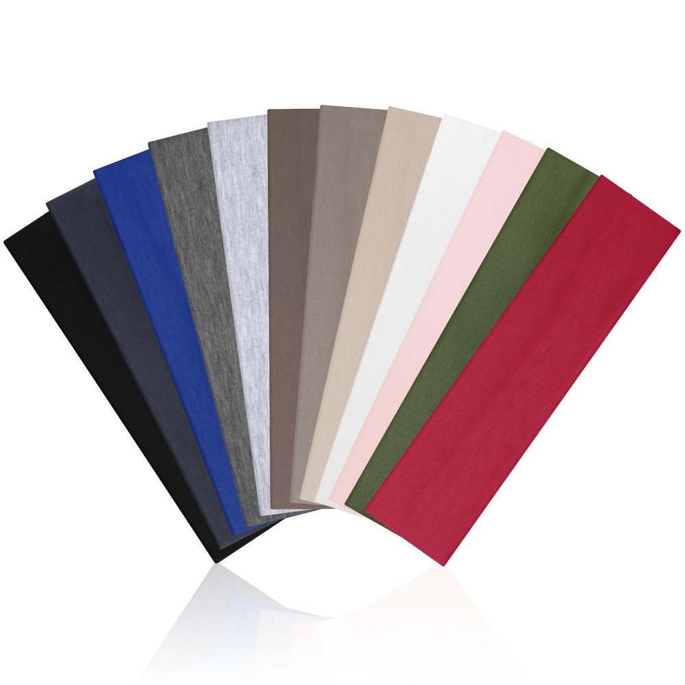 12pcs Breathable Non-Slip Headbands for Women - Summer Sports, Yoga, Workouts & Washing Face, Daily Hair Accessories