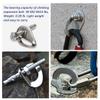 304 Stainless Steel Climbing Bolt Kit, Heavy-Duty Climbing Holds Hanger 1/2"-for Outdoor Climbing Walls, Bouldering Gyms, and DIY Home Training Setups (6 Sets) view 3