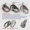 304 Stainless Steel Climbing Bolt Kit, Heavy-Duty Climbing Holds Hanger 1/2"-for Outdoor Climbing Walls, Bouldering Gyms, and DIY Home Training Setups (6 Sets) view 4